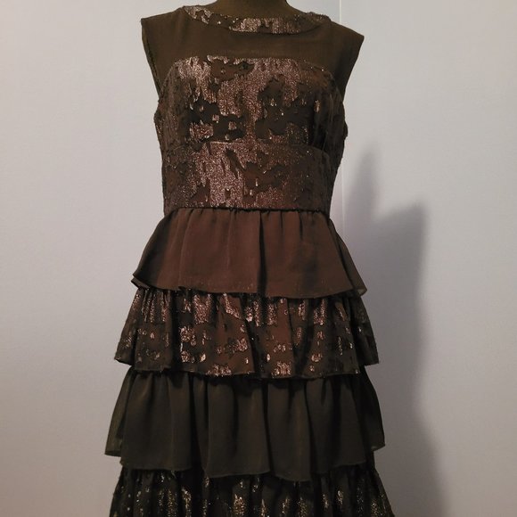 Max and Cleo.  Shimmery Black Dress.  Size 8. - Picture 1 of 7
